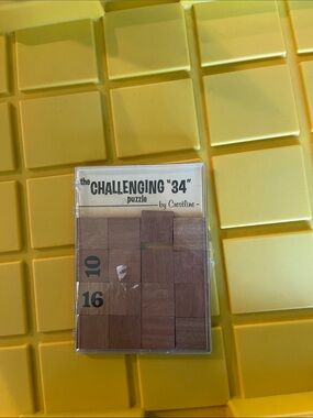 Vintage Challenging "34" Puzzle by - Brown